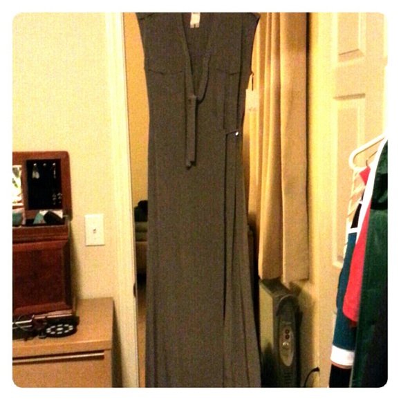 Ali &  Ro Silk Hampton Maxi Dress - Size 0 (Steel)