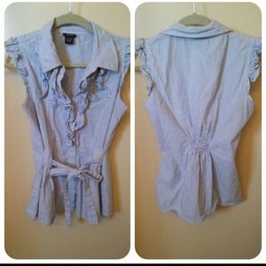 Rue 21 Blue striped top