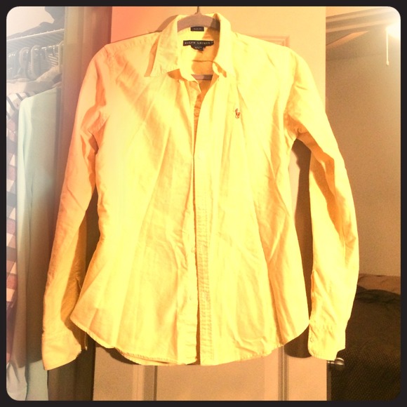 Ralph Lauren Slim Fit Oxford yellow