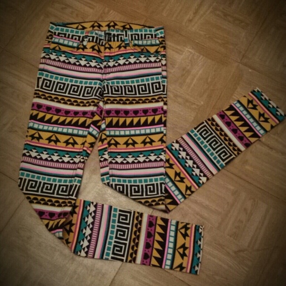 Aztec Tribal Print Jeans