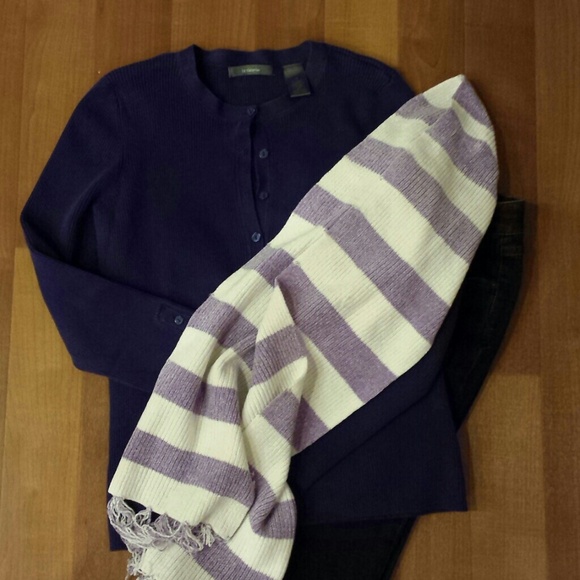 Purple button down shirt
