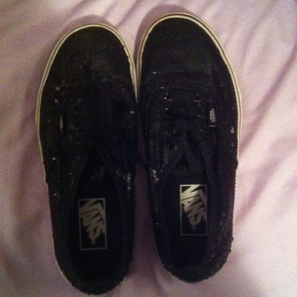 🔴 Sequin vans black - Picture 1 of 1