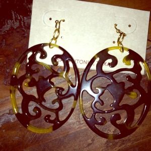 Tortoise ear rings