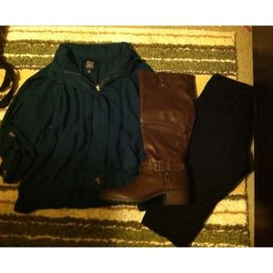 🔹NEW🔹Blue Waist Cinched Jacket