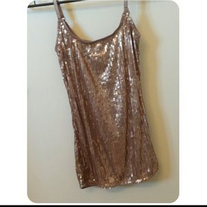 Flirty sequined tank top