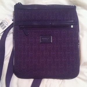 Deep Purple Michael Kors iPad Messenger