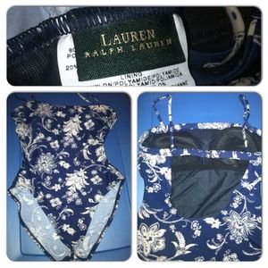 Convertible Ralph Lauren swim bathing suit 12 14