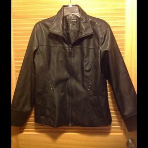 Faux leather jacket