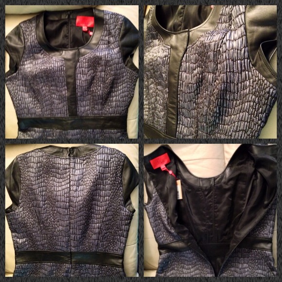 SOLD -- 🎉Editor Pick🎉HP🎉 ZSpoke Jacquard Dress. - Picture 4 of 4