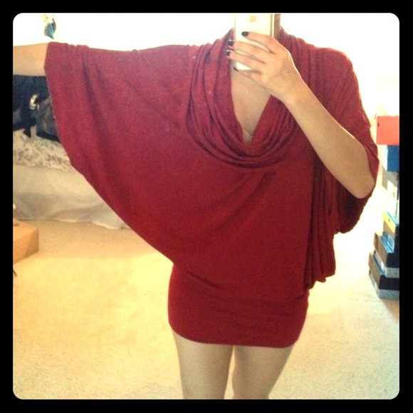 Rachel Pally Deep Red Banded Dress. Gorgeous!