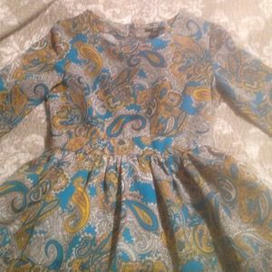 H&M Silk Paisley Dress size 8
