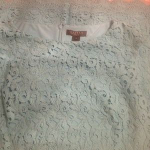 New With Tags Aqua Blue Lace Lauren Dress