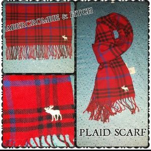 Abercrombie & fitch plaid scarf