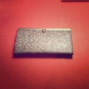 Silver sparkle wallet