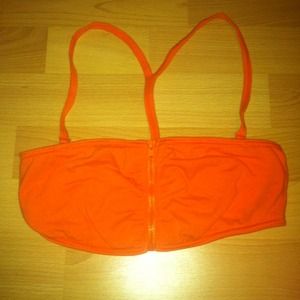 Orange racerback bandeau