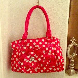 Polk a dot purse
