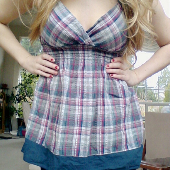 Plaid tank top