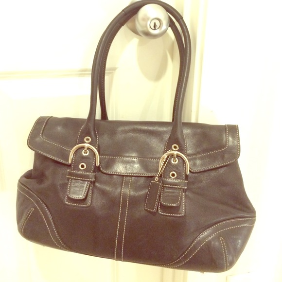 ❗️REDUCED❗️Coach black leather shoulder bag