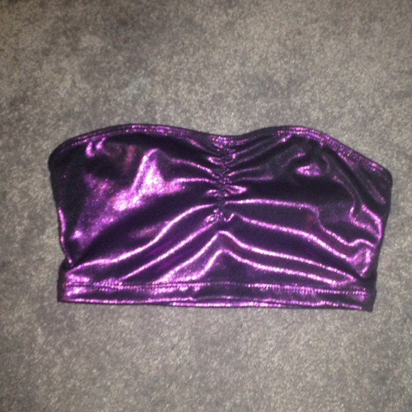 Purple Metallic Bandeau 💜