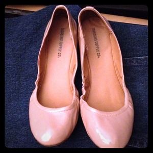 Nude flats.