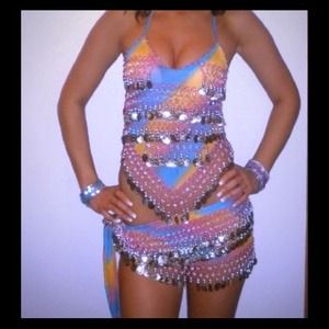 Halloween costume belly dancer