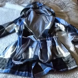 Beautiful plaid blue and grey jacket DKNYReduced