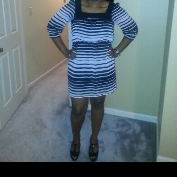 Mini Black & White Dress