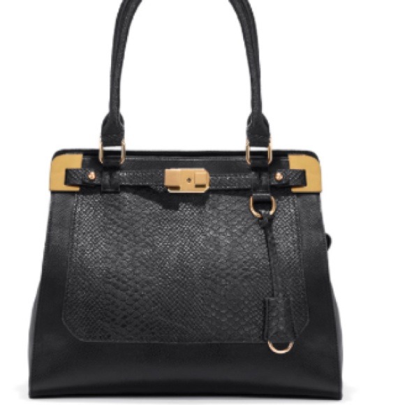 Black structured bag