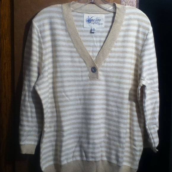 Lauren RalphLauren Cotton Striped Sweater Size XL