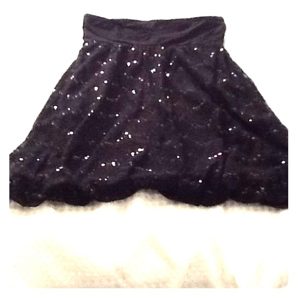 Black lace and sequins holiday dress!