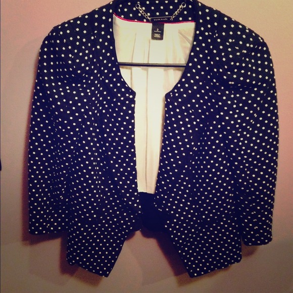 White House Black Market Polka dot blazer