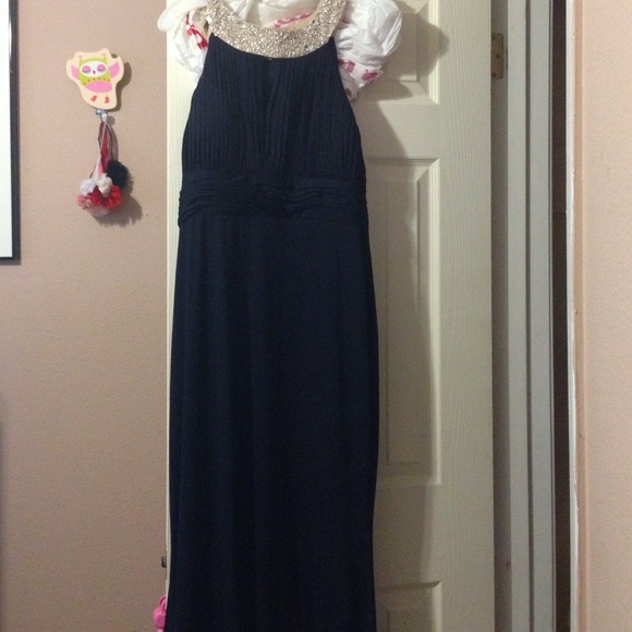 Blue long dress - Picture 2 of 2