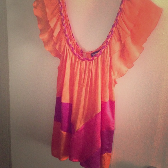 BeBe Multicolored Open-Back Top