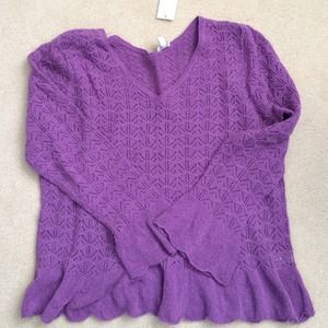 SOLD IN BUNDLE NWT J Jill Sweater-color grape