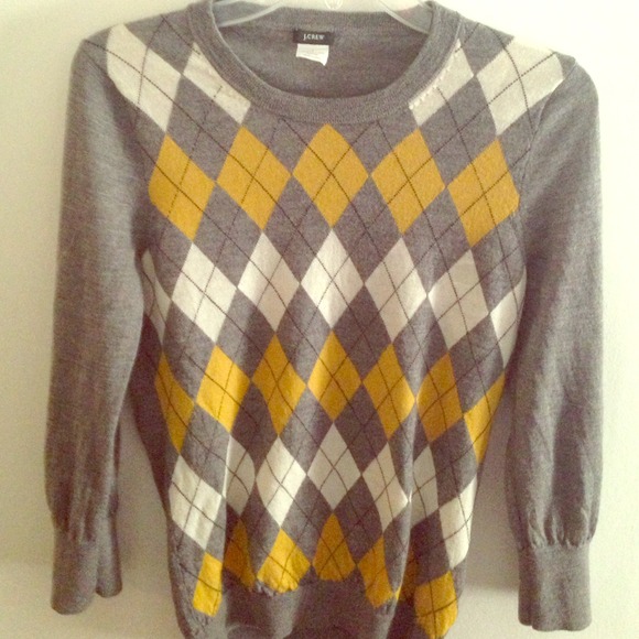JCrew Diamond Plaid Sweater