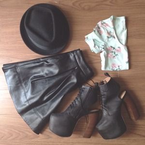 NWOT Jeffrey Campbell Lana Platform Booties