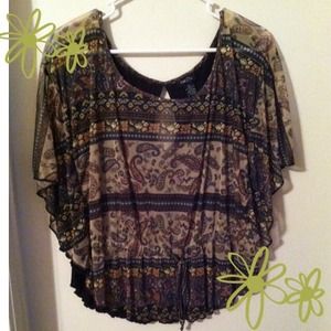 Bundle for krissgirl! 3 Sheer paisley peasant tops