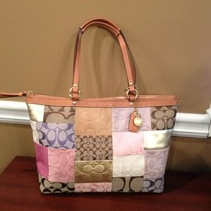 COACH Signature Patchwork tote