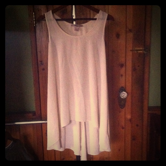 $ SOLD $ Sleeveless high low top