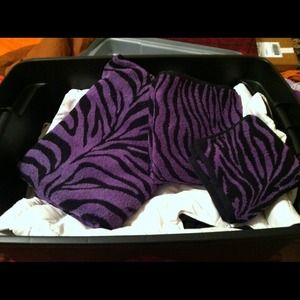 3pc Zebra towel set