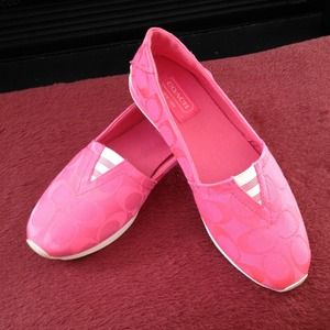 SOLD!!! Authentic Hot Pink Coach shoes