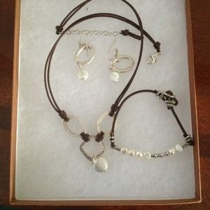 Silpada - necklace earrings and bracelet