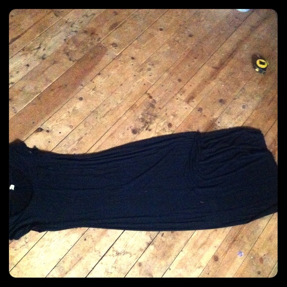 Black maxi dress