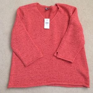NWT J Jill salmon colored sweater