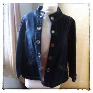 Dark Denim Fashion Jacket