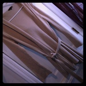 BCBGMAXAZRIA long cream cardigan