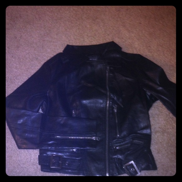 Faux leather jacket