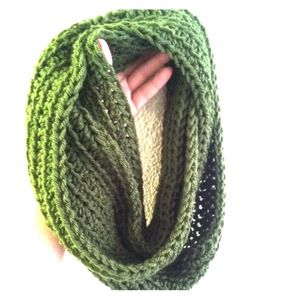Dark olive Custom Infinity Scarf