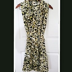 Safari Print Sleveless Dress