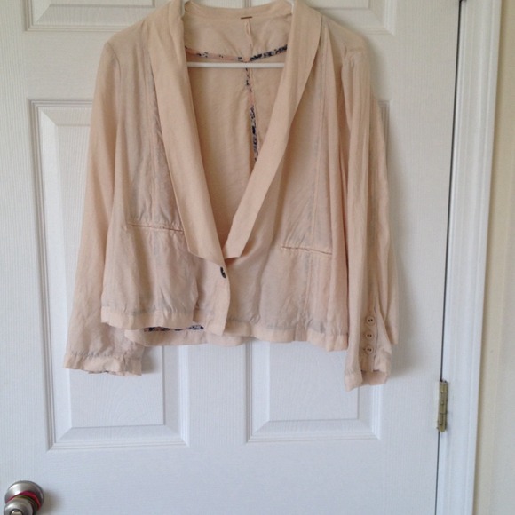 Free people tan blazer